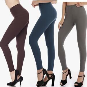 3 New Mix Leggings Soft Super Comfort Sports Yoga Workout Stretch Pants LARGE